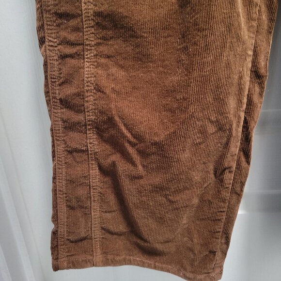 Time And Tru Women’s Size 14 Corduroy High Rise Wide Leg Pants 30" Inseam Brown - Picture 5 of 7